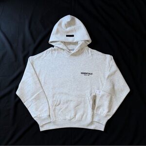 Fear Of God Essentials Light Oatmeal Hoodie Size Extra Large XL Pullover NWT